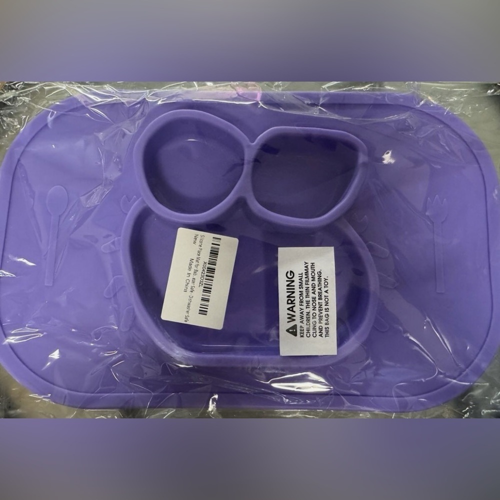NWT- Place Mat for Toddlers - Dishwasher safe COLOR: Purple